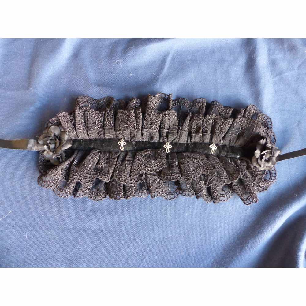 Battycat - Cross Velvet Tiare - Noir